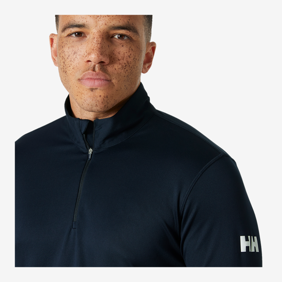 HELLY HANSEN m majica 49583 597 HH TECH 1/2 ZIP 2.0 navy