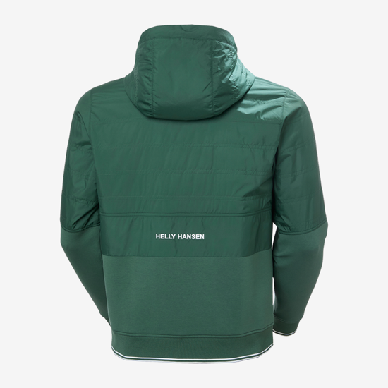 HELLY HANSEN m jopica 54649 390 KOSTER HYBRID FULL-ZIP HOODIE jungle green