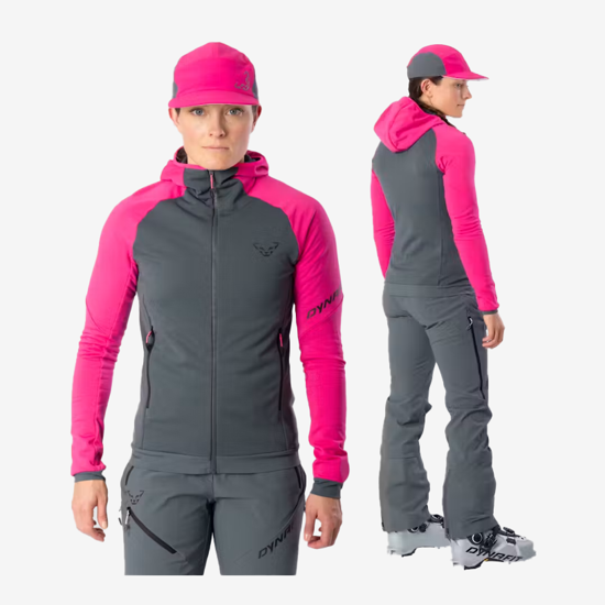 DYNAFIT ž jopica 72113 6551 RADICAL POLARTEC HOODED JACKET flamingo