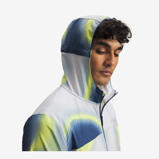 UNDER ARMOUR m jakna 6015106-997 VELOCITI STORM JACKET blackout navy high vis yellow silver reflective