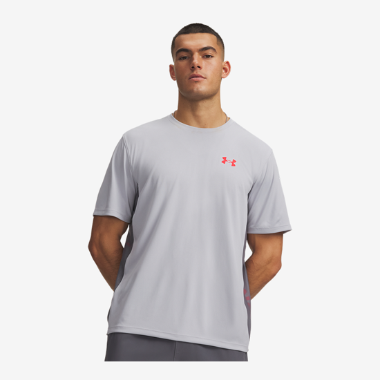 UNDER ARMOUR m majica 6013801-011 TECH UTILITY SHORT SLEEVE mod gray racer red