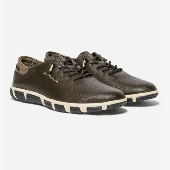 TBS ž čevlji JAZLACE M7M65 chocolate bronzem