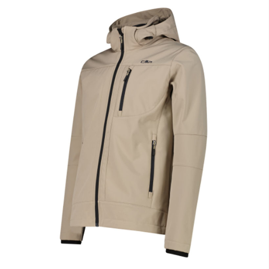 CMP m softshell 3A01787N P719 SOFTSHELL JACKET WITH DETACHABLE HOOD teak