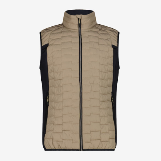 CMP m brezrokavnik 35Z2807 P719 HYBRID VEST WITH PRIMALOFT® BLACK THERMOPLUME® PADDING teak