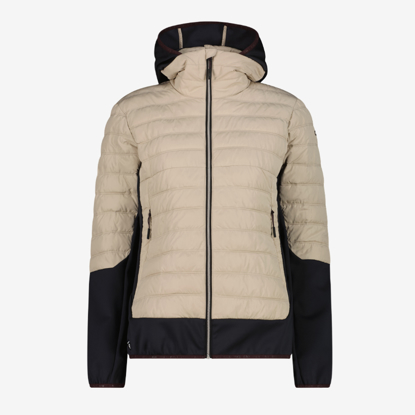CMP ž jakna 35Z2566 P220 HYBRID JACKET WITH PRIMALOFT® BLACK THERMOPLUME® PADDING kaki