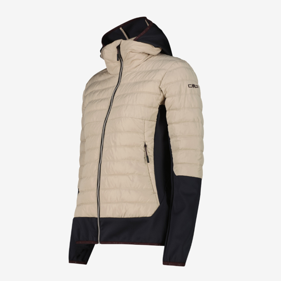 CMP ž jakna 35Z2566 P220 HYBRID JACKET WITH PRIMALOFT® BLACK THERMOPLUME® PADDING kaki