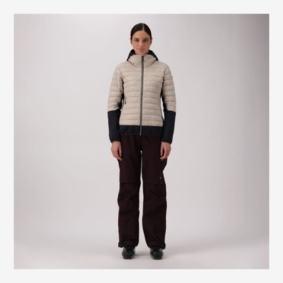 CMP ž jakna 35Z2566 P220 HYBRID JACKET WITH PRIMALOFT® BLACK THERMOPLUME® PADDING kaki