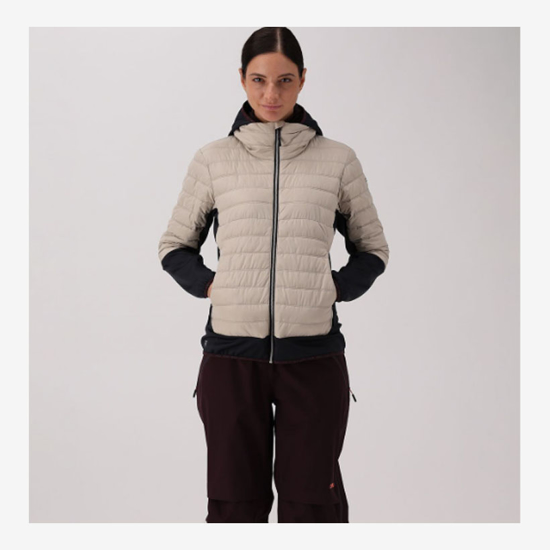 CMP ž jakna 35Z2566 P220 HYBRID JACKET WITH PRIMALOFT® BLACK THERMOPLUME® PADDING kaki