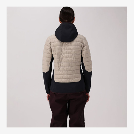 CMP ž jakna 35Z2566 P220 HYBRID JACKET WITH PRIMALOFT® BLACK THERMOPLUME® PADDING kaki