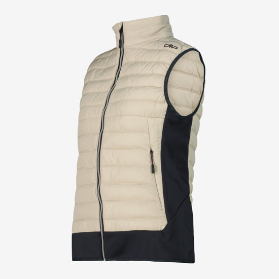 CMP ž brezrokavnik 35Z2786 P220 HYBRID VEST WITH PRIMALOFT® BLACK THERMOPLUME® PADDING kaki