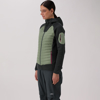 CMP ž jakna 36E1326 E624 HYBRID JACKET WITH FIXED HOOD green tea