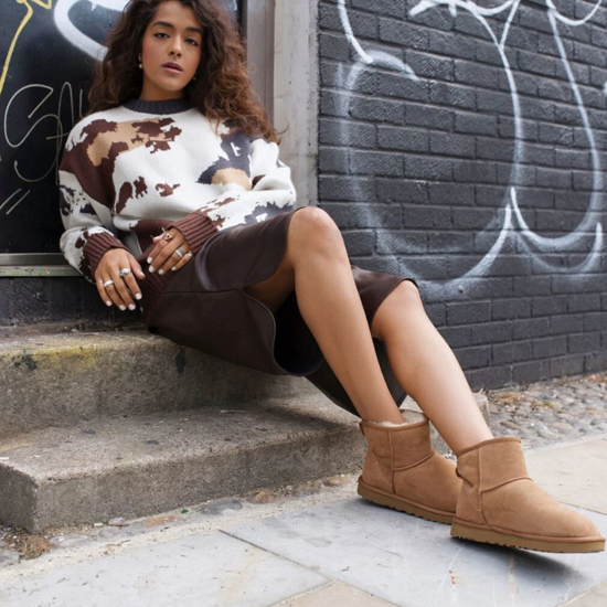 UGG ž škornji 1016222 CLASSIC MINI II chestnut