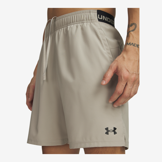 UNDER ARMOUR  m hlače 6009865-203 VANISH WOVEN 2.0 SHORTS timberwolf taupe black