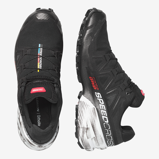 SALOMON m trail copati 491726 SPEEDCROSS 6 20 YEARS black white fiery red