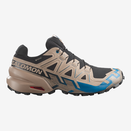 SALOMON m trail copati 454023 SPEEDCROSS 6 GTX black desert tan mykonos blue