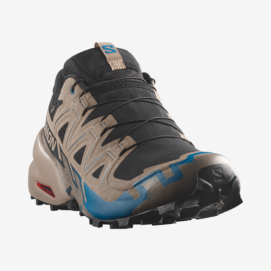 SALOMON m trail copati 454023 SPEEDCROSS 6 GTX black desert tan mykonos blue