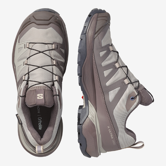 SALOMON ž pohodni čevlji 453918 X ULTRA 360 GTX paloma dark gull gray heron