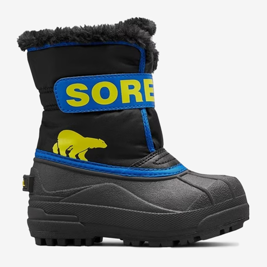 SOREL otr škornji NC5379 011 SNOW COMMANDER™ black super blue