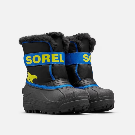 SOREL otr škornji NC5379 011 SNOW COMMANDER™ black super blue