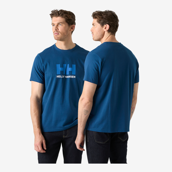 HELLY HANSEN m majica 54596 507 HH LOGO T-SHIRT 3.0 dark blue