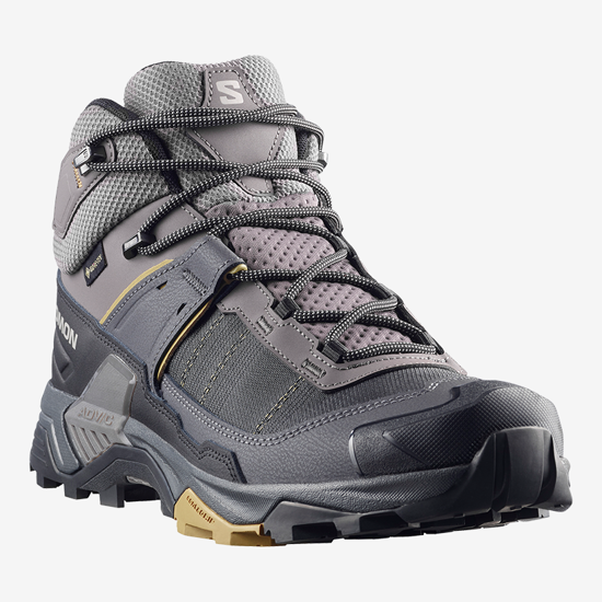SALOMON m pohodni čevlji 491037 X ULTRA 5 MID GTX dark gull gray/asphalt/willow