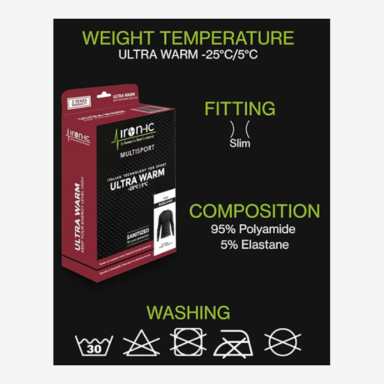 IRON-IC ž perilo majica 213002 ULTRA WARM WITH I-SOFT FLEECE  white