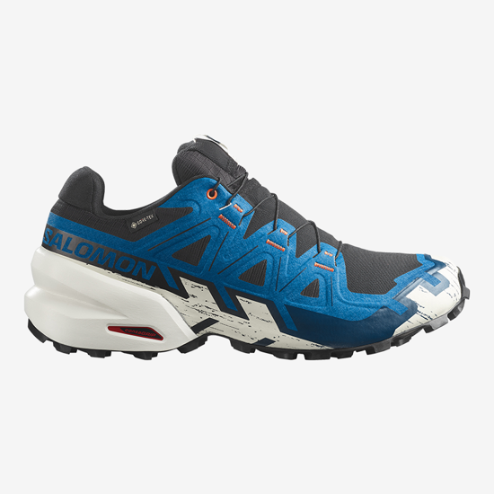 SALOMON m trail copati 454022 SPEEDCROSS 6 GTX black/mykonos blue/vanilla ice