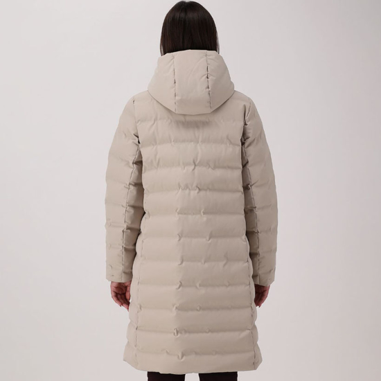 CMP ž plašč 35K3676 P220 LONG PADDED DOWN JACKET WITH HOOD kaki