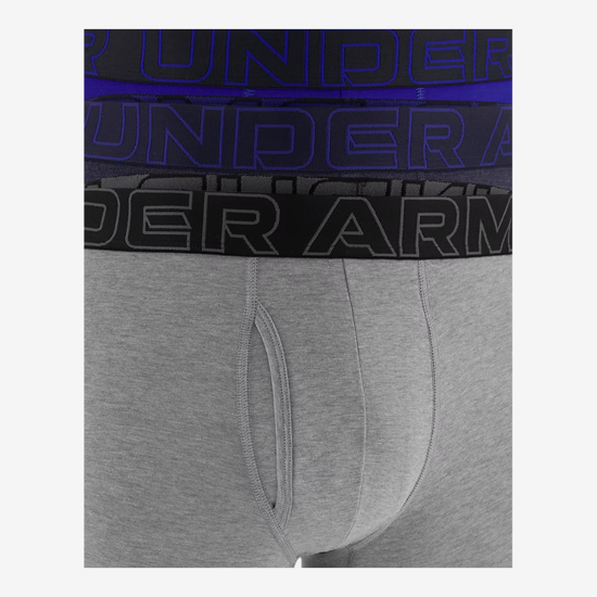 UNDER ARMOUR m spodnje hlače 1383891-410 PERFORMANCE COTTON 3-PACK BOXERJOCK midnight navy full heather steel full heather castlerock