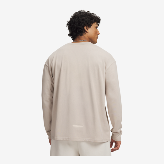 UNDER ARMOUR m majica 6013621-200 HEAVYWEIGHT UNSTOPPABLE LONG SLEEVE highland buff summit white