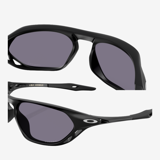 OAKLEY sončna očala 9537-01 CAGE JACKET Matte Black Prizm Grey