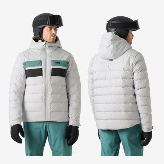 HELLY HANSEN m smučarska bunda 65612 853 BOSSANOVA PUFFY JACKET grey fog