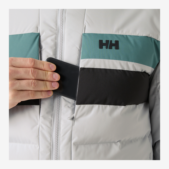 HELLY HANSEN m smučarska bunda 65612 853 BOSSANOVA PUFFY JACKET grey fog
