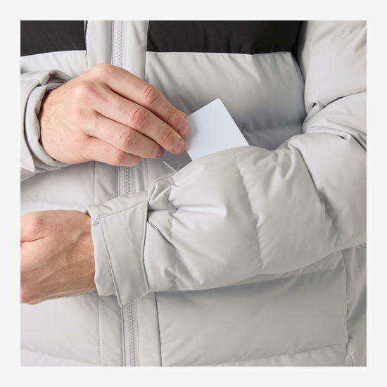 HELLY HANSEN m smučarska bunda 65612 853 BOSSANOVA PUFFY JACKET grey fog
