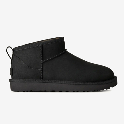 UGG ž škornji 1184556 CLASSIC ULTRA MINI NUBUCK black