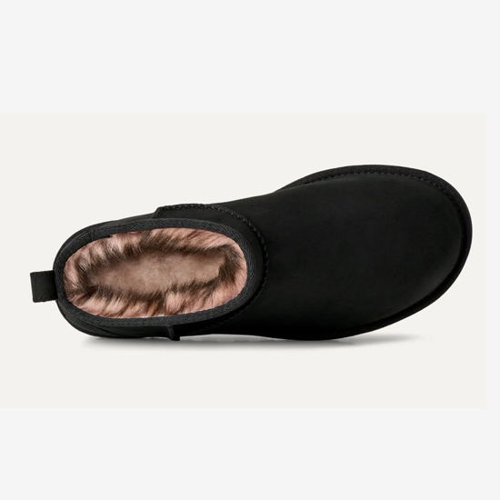 UGG ž škornji 1184556 CLASSIC ULTRA MINI NUBUCK black
