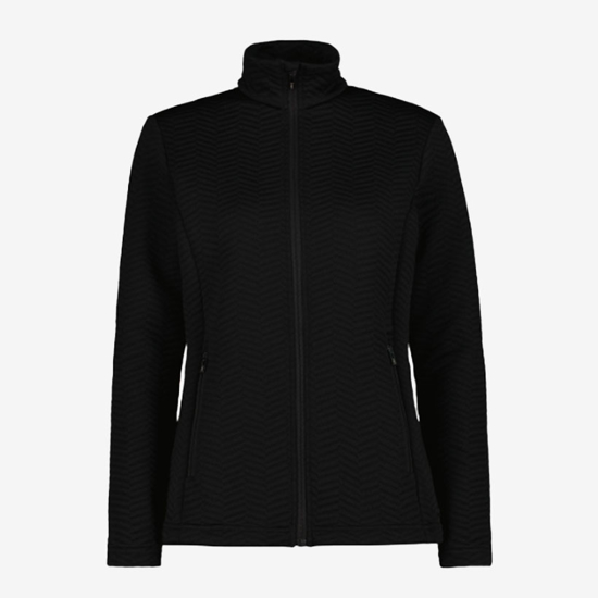 CMP ž jopica 36L1676 U901 STRETCH JACQUARD JACKET black