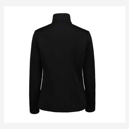 CMP ž jopica 36L1676 U901 STRETCH JACQUARD JACKET black