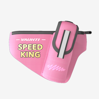 VAUHTI pas torbica z bidonom KCBELT KLAEBO DRINK BELT WITH BOTTLE pink