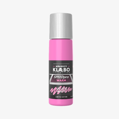 VAUHTI tekoči vosek za smuči SPEED PRO WARM LIQUID GLIDE KLAEBO'S COLLECTION 100 ml pink