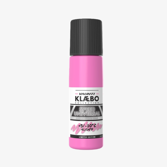 VAUHTI tekoči vosek za smuči SPEED UNIVERSAL LIQUID GLIDE KLAEBO'S COLLECTION 100 ml pink 