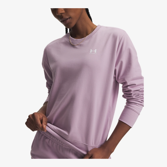 Picture of UNDER ARMOUR ž pulover SPORT TERRY CREW mauve pink