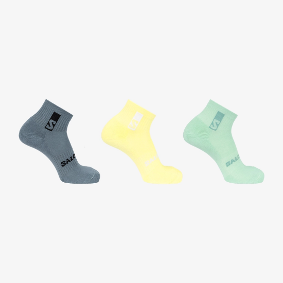SALOMON nogavice EVERYDAY ANKLE 3-PACK SOCKS dusty yellow/sea foam/stormy weather