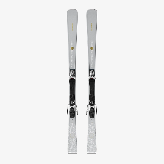 SALOMON ž smučarski set S/MAX N°10 + M10 GW L80 silver met/glitter/gold