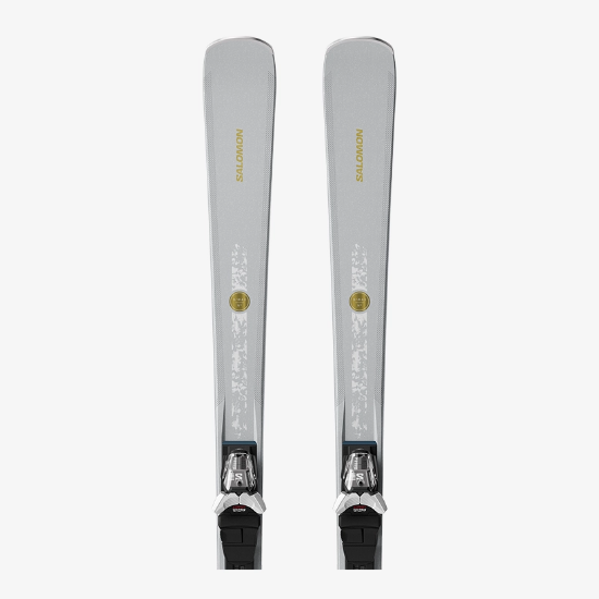 SALOMON ž smučarski set S/MAX N°10 + M10 GW L80 silver met/glitter/gold