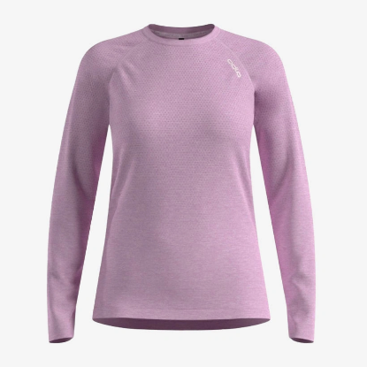Ženska majica z dolgimi rokavi  316171 11017 ESSENTIAL SEAMLESS LS orchid ice melange 