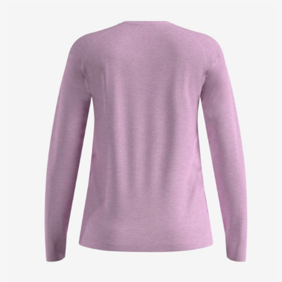 Ženska majica z dolgimi rokavi  316171 11017 ESSENTIAL SEAMLESS LS orchid ice melange 