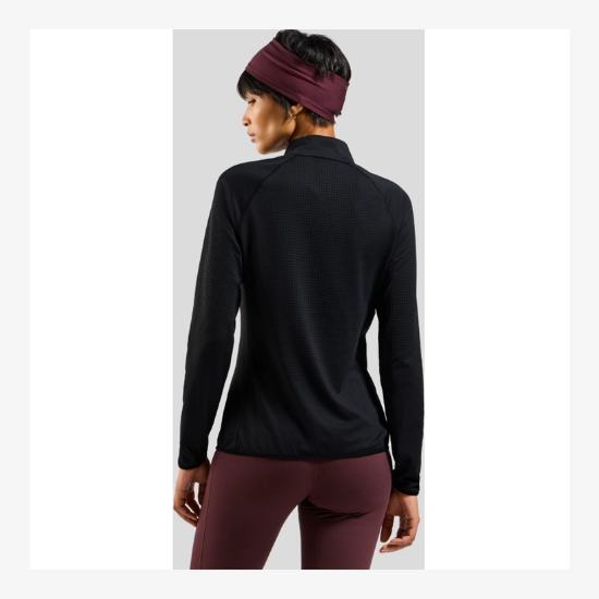 Ženska majica - puli 315651 15000 ZEROWEIGHT WARM HALF-ZIP MIDLAYER black
