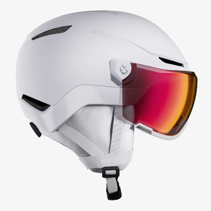 ATOMIC odr smučarska čelada REVENT VISOR PHOTO white heather