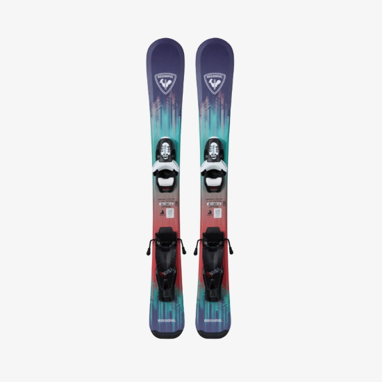 ROSSIGNOL otr smučarski set SENDER KID + TEAM 4 red turquise